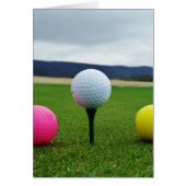 Colored Golf Balls, mountain tee (Front)