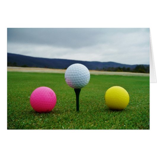 Colored Golf Balls, mountain tee (Front Horizontal)