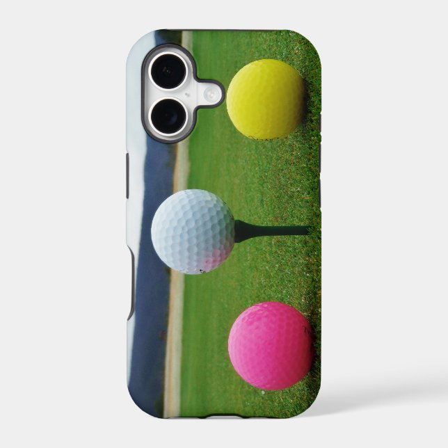 Colored Golf Balls, mountain tee Iphone Case (Back)