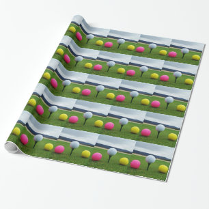 Colored Golf Balls, mountain tee Wrapping Paper