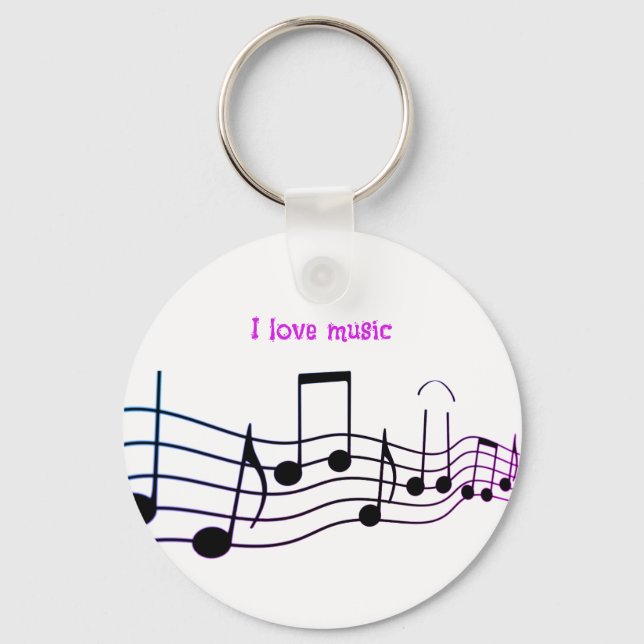 Colored grades musical Keychain (Front)