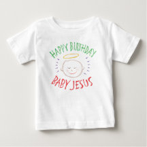 Colored Happy Birthday Baby Jesus - Christmas 