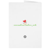 Colored Heart - Note Card (Back)