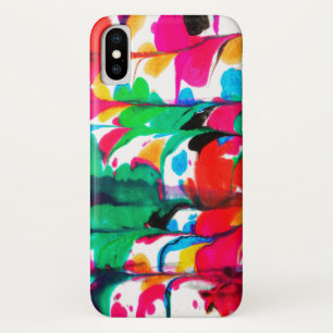 Colored hearts iPhone x case