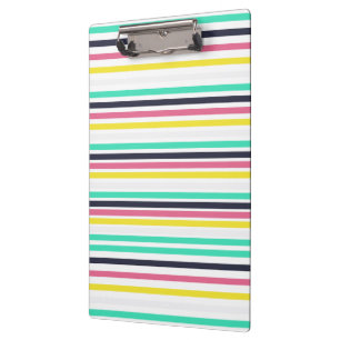 Colored Horizontal Stripes Clipboard