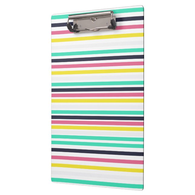 Colored Horizontal Stripes  Clipboard (Left)