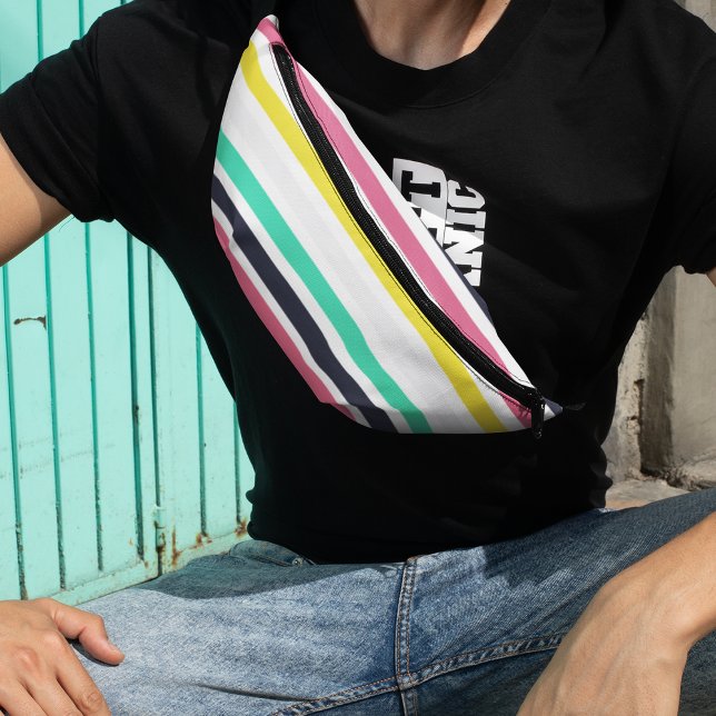 Colored Horizontal Stripes Fanny Pack (Colored Horizontal Stripes Fanny Pack)