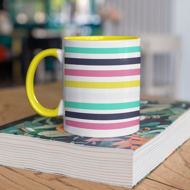 Colored Horizontal Stripes  Mug (Colored Horizontal Stripes Mug)