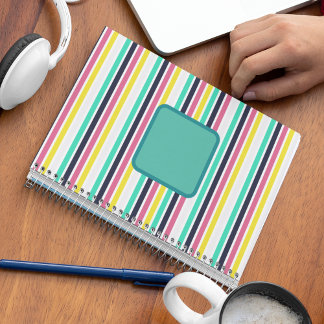 Colored Horizontal Stripes  Notebook