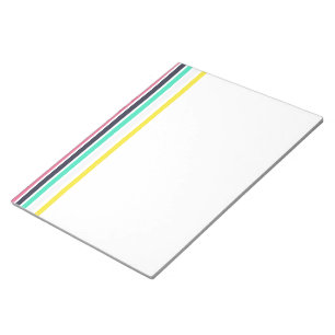Colored Horizontal Stripes  Notepad