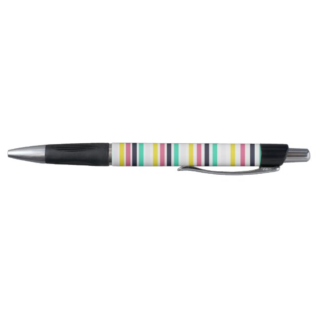 Colored Horizontal Stripes  Pen (Bottom)