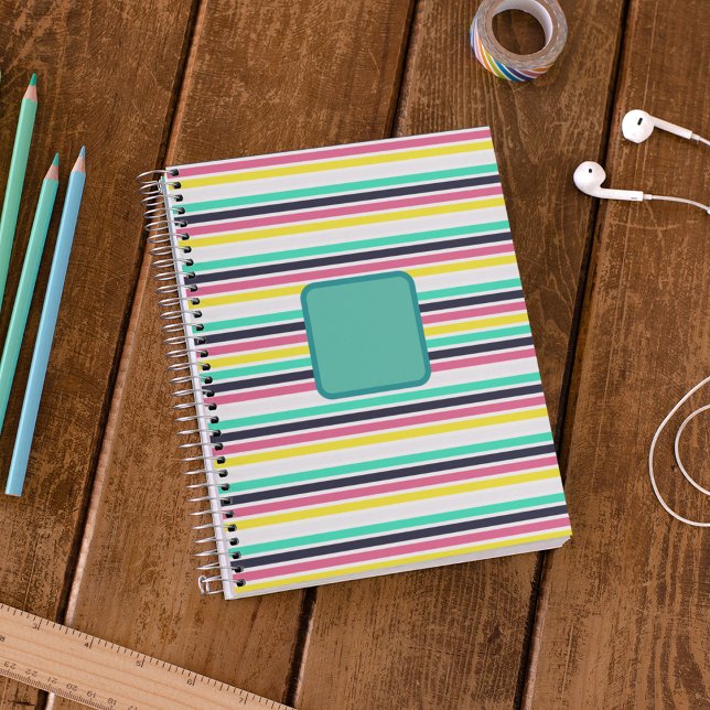 Colored Horizontal Stripes  Planner (Colored Horizontal Stripes Planner)