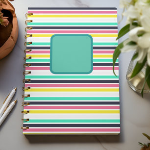 Colored Horizontal Stripes  Planner