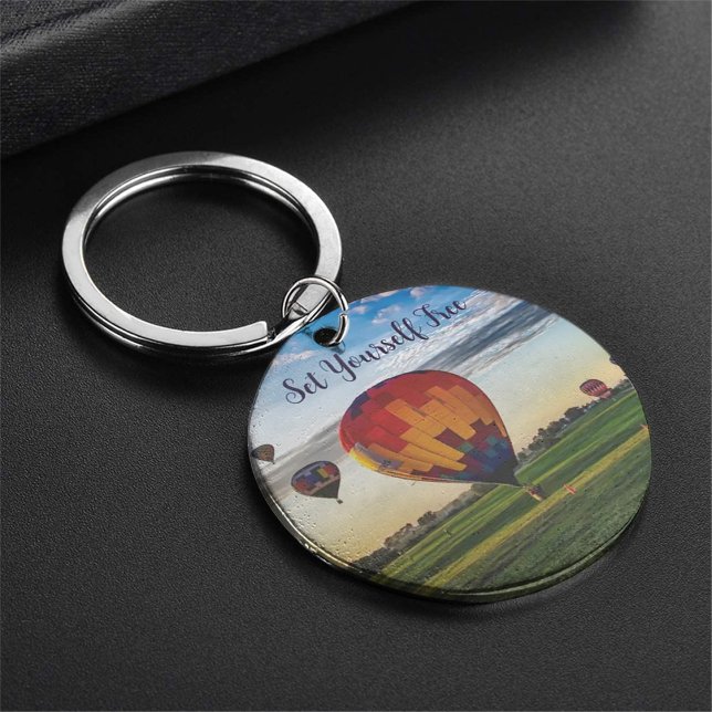Colored hot-air balloon keychain (Colored hot-air balloon keychain)
