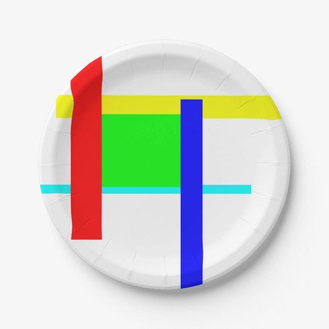 Colored hug paper plates (Front)