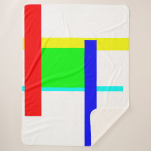 Colored hug sherpa blanket
