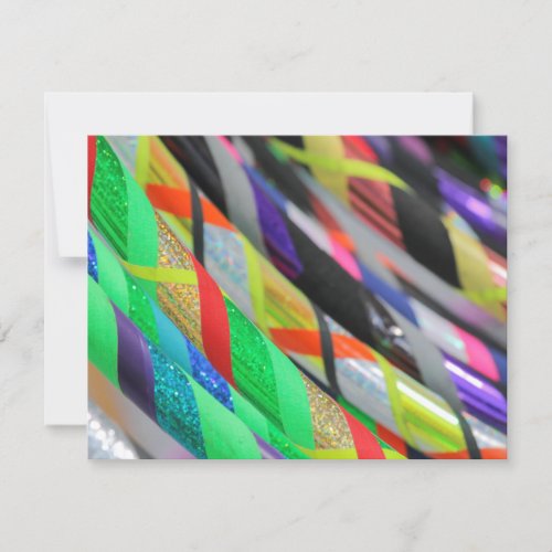 colored hula hoop postcard
