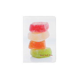 Colored Jelly Square Sweets Passport Holder