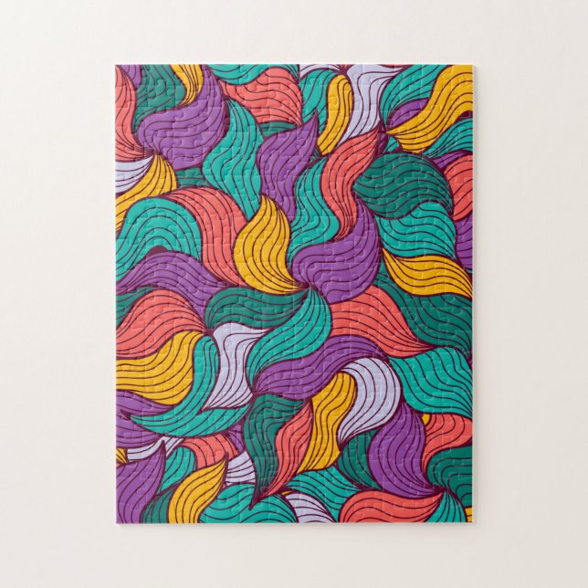 Colored Jigsaw Puzzle (Vertical)