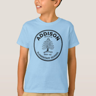 Colored kids tee, black Addison logo T-Shirt