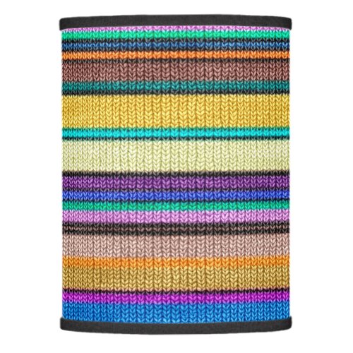 Colored knitting Stripes seamless pattern 1 Lamp Shade