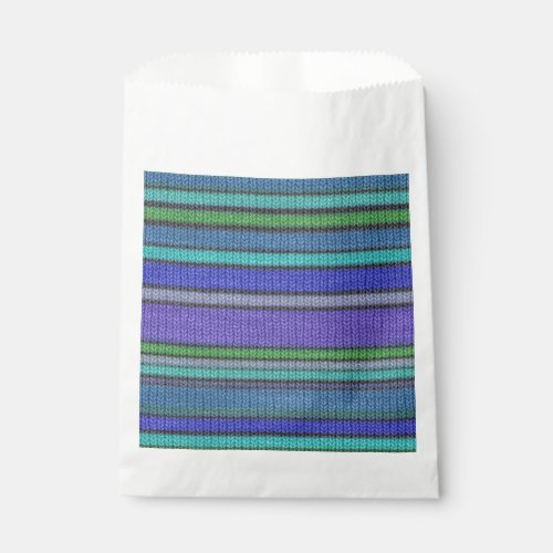 Colored knitting Stripes seamless pattern 2 Favor Bag