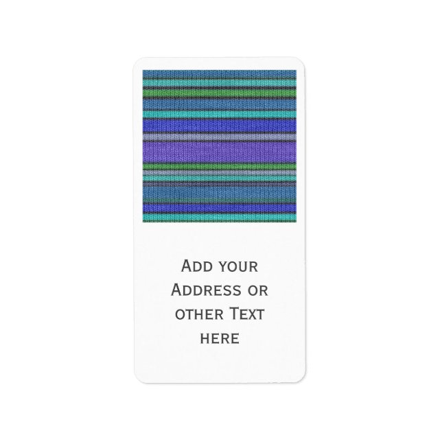 Colored knitting Stripes seamless pattern 2 Label (Front)