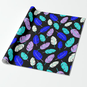 Colored Leaf pattern Wrapping Paper 