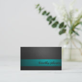 Colored Leather in Teal Business Card (Standing Front)