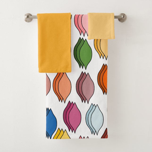 Colored Leaves  Bath Towel Set (Insitu)
