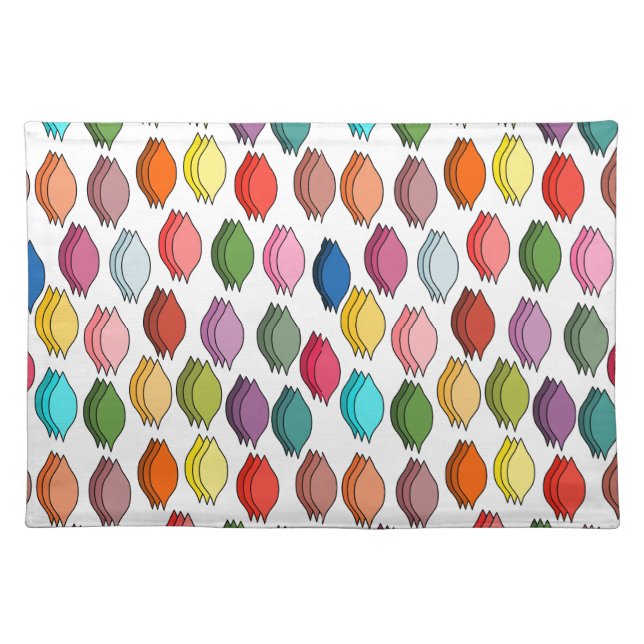 Colored Leaves  Cloth Placemat (Front)