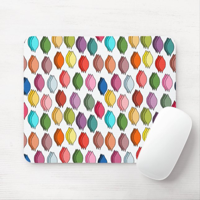 Colored Leaves  Mouse Pad (With Mouse)