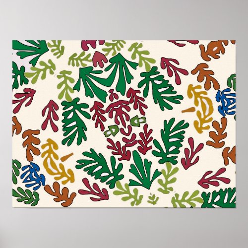 Colored Leaves Poster