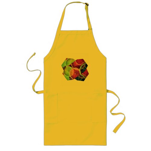   colored lemon slices long apron
