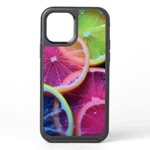 colored lemon slices OtterBox symmetry iPhone 12 pro case