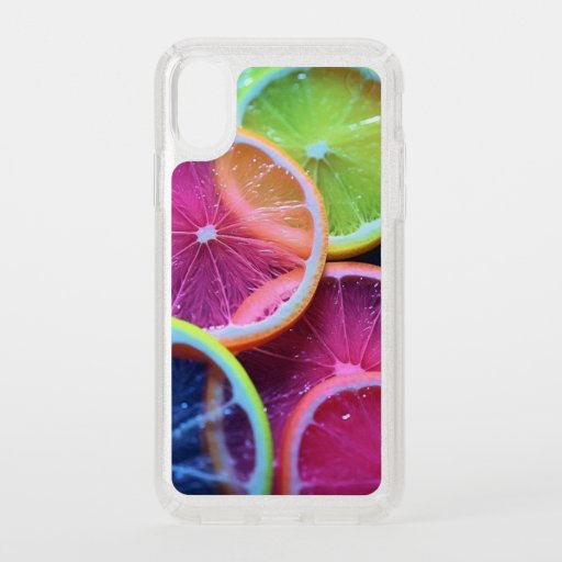 colored lemon slices speck iPhone x case