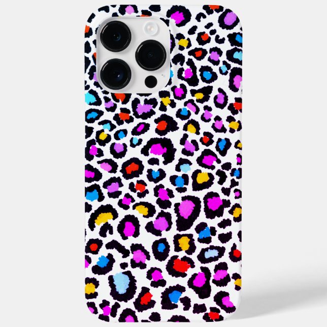Colored Leopard Print Case-Mate iPhone Case (Back)