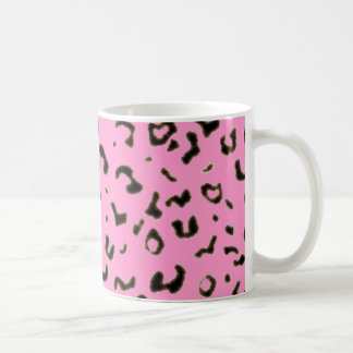 Colored leopard print coffee mug