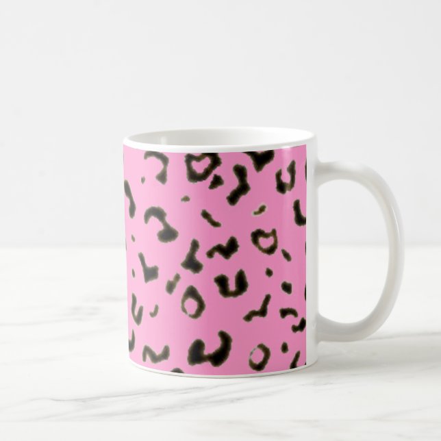 Colored leopard print coffee mug (Right)