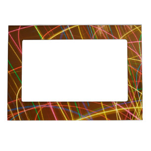 Colored Light Trails Magnetic Frame