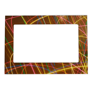Colored Light Trails Magnetic Frame