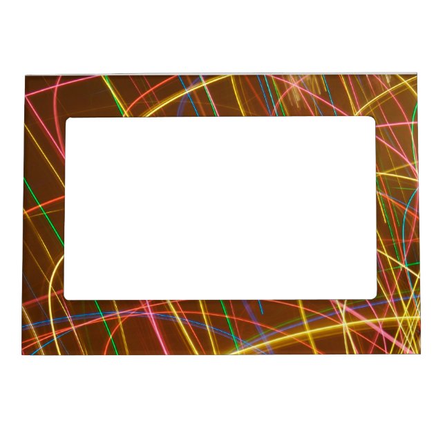 Colored Light Trails Magnetic Frame (Front)
