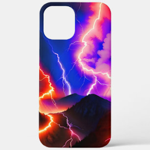 Colored Lightning Mountain One iPhone 12 Pro Max Case