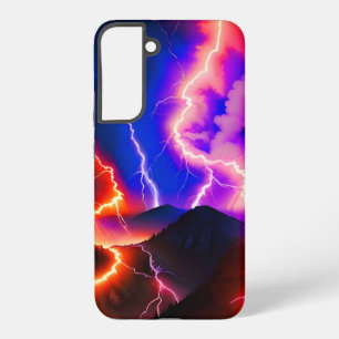 Colored Lightning Mountain One Samsung Galaxy S22+ Case