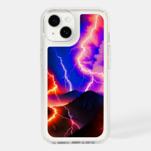 Colored Lightning Mountain One Speck iPhone 14 Case