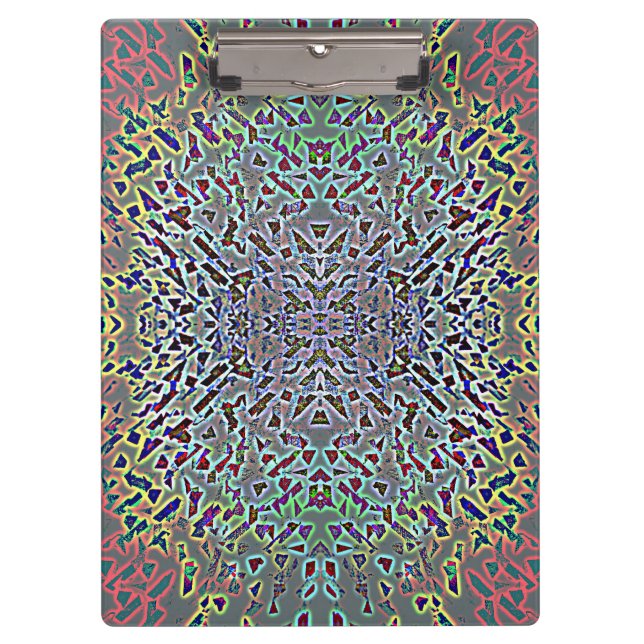 Colored Lights Reflections Clipboard (Front)