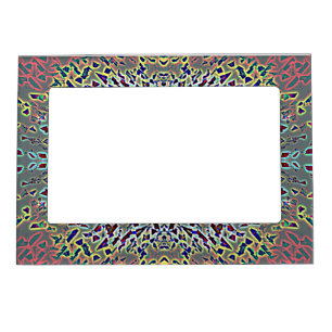 Colored Lights Reflections Magnetic Frame