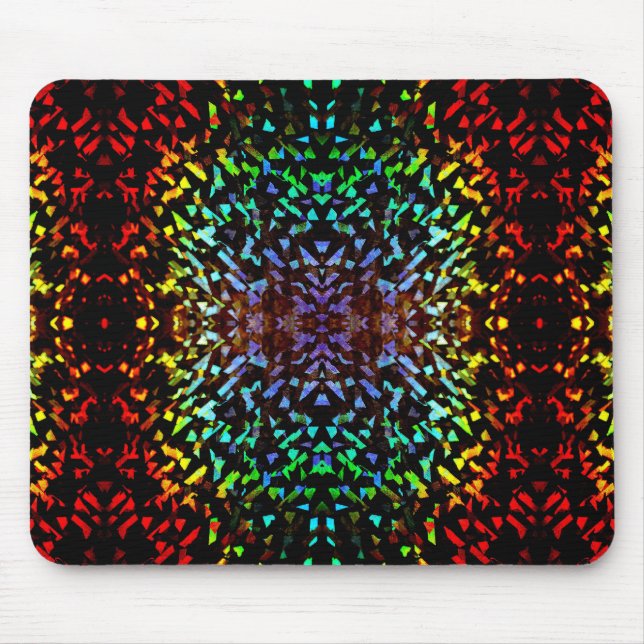 Colored Lights Reflections Mouse Pad (Front)