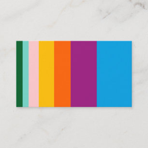 Colored lines business card
