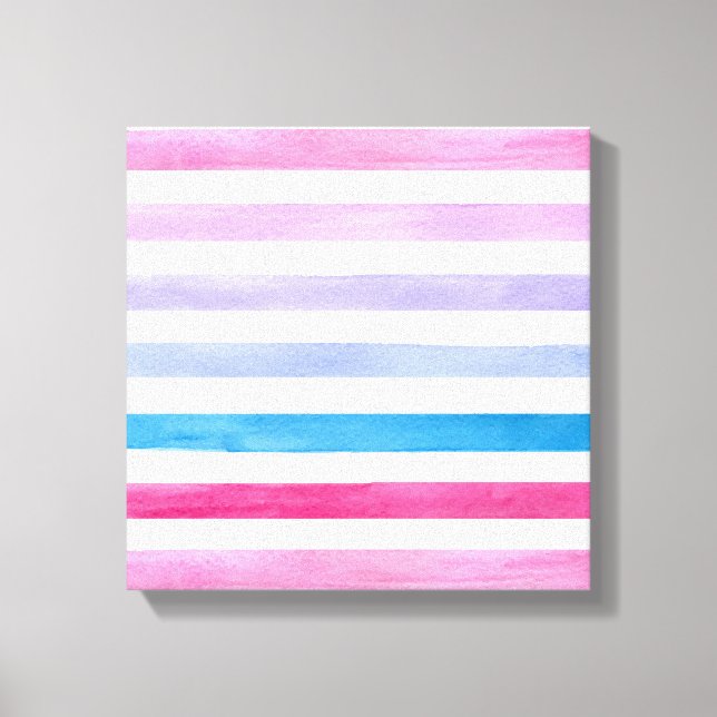 Colored lines canvas print (Front)